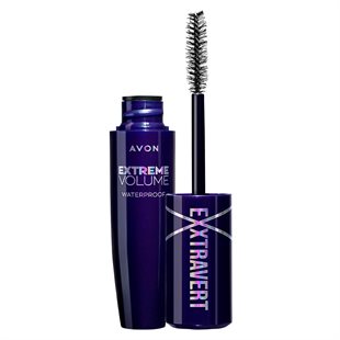 Avon EXXTRAVERT Wasserfeste Mascara für extremes Volumen Brown Black