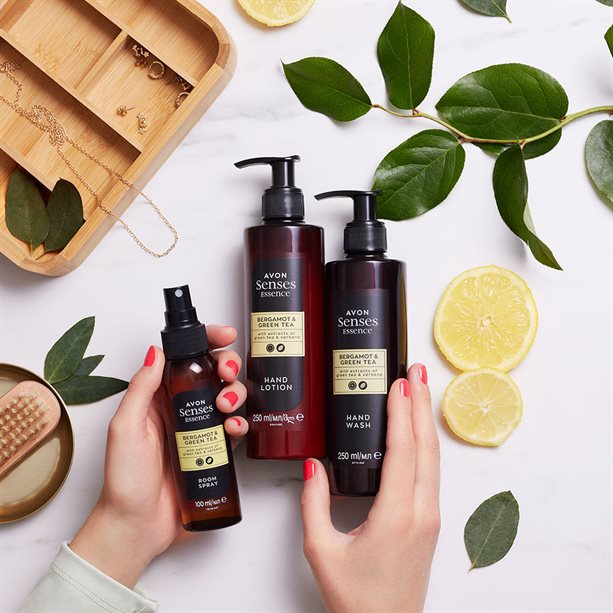 Raumspray mit Bergamotte & grünem Tee