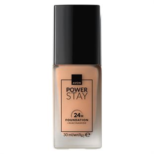 Avon POWER STAY Langanhaltende flüssige Foundation 435N Warm Deep Tan