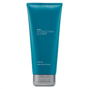 Avon ATTRACTION CLOSER für Ihn Shampoo & Duschgel