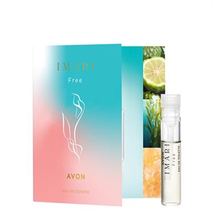 Avon IMARI FREE Eau de Toilette Spray - Karte mit Duftprobe
