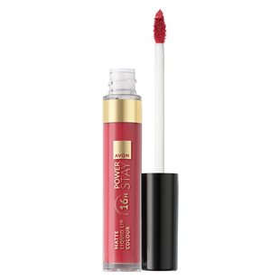 Avon POWER STAY Flüssige 16-Stunden-Lippenfarbe Cinnamon Red