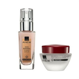Avon REVERSALIST Tagescreme & SKIN RENEWAL Power-Serum