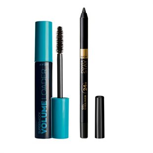 Avon 2-teiliges Augen-Make-up-Set Black