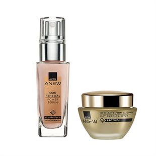 Avon ULTIMATE Tagescreme & SKIN RENEWAL Power-Serum