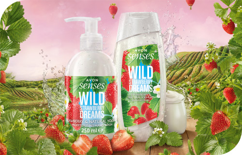Avon Erdbeer-Joghurt Kollektion - frühlingshafte Körperpflege