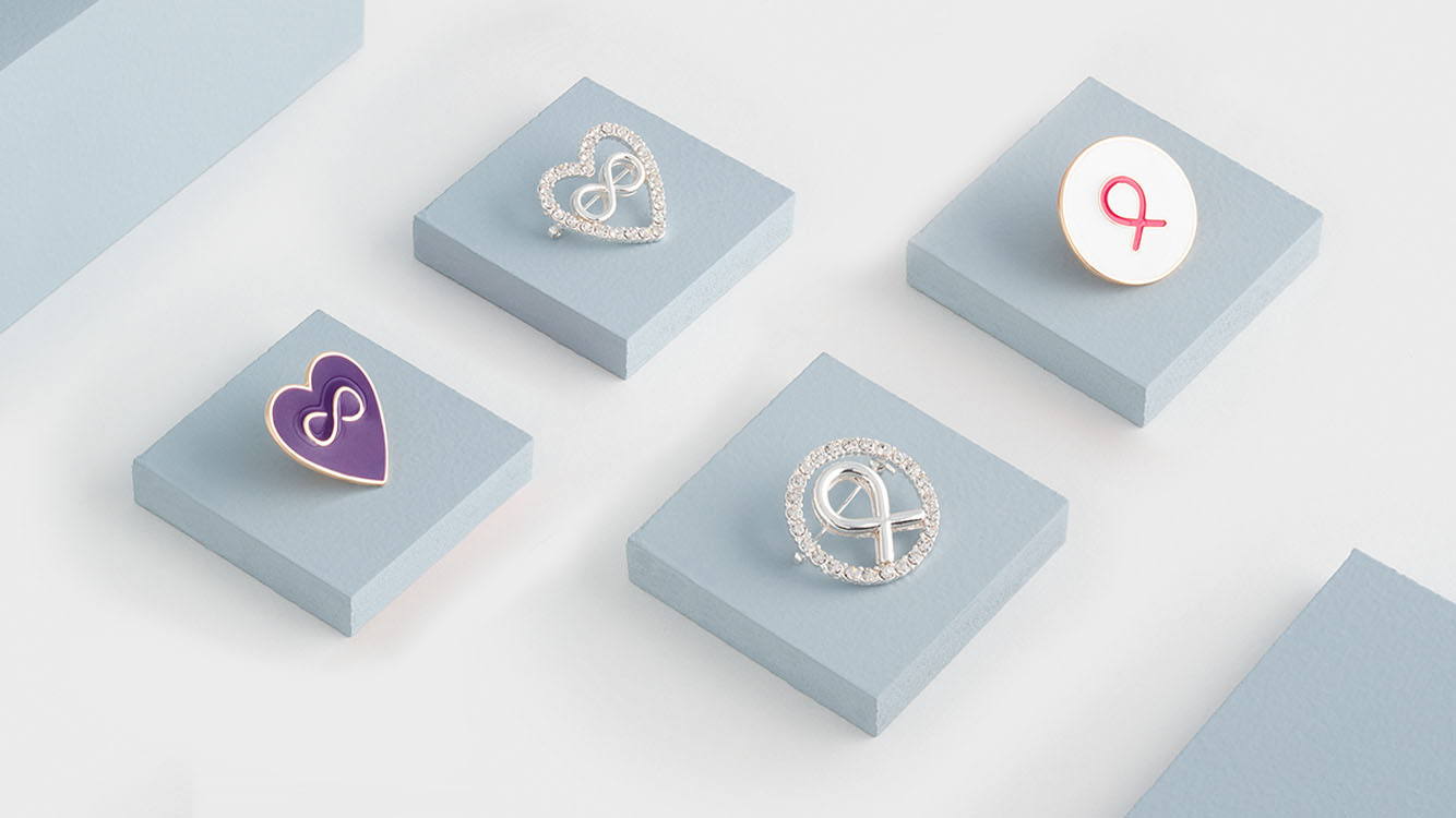 Pins for Purpose – Anstecknadeln gegen Brustkrebs
